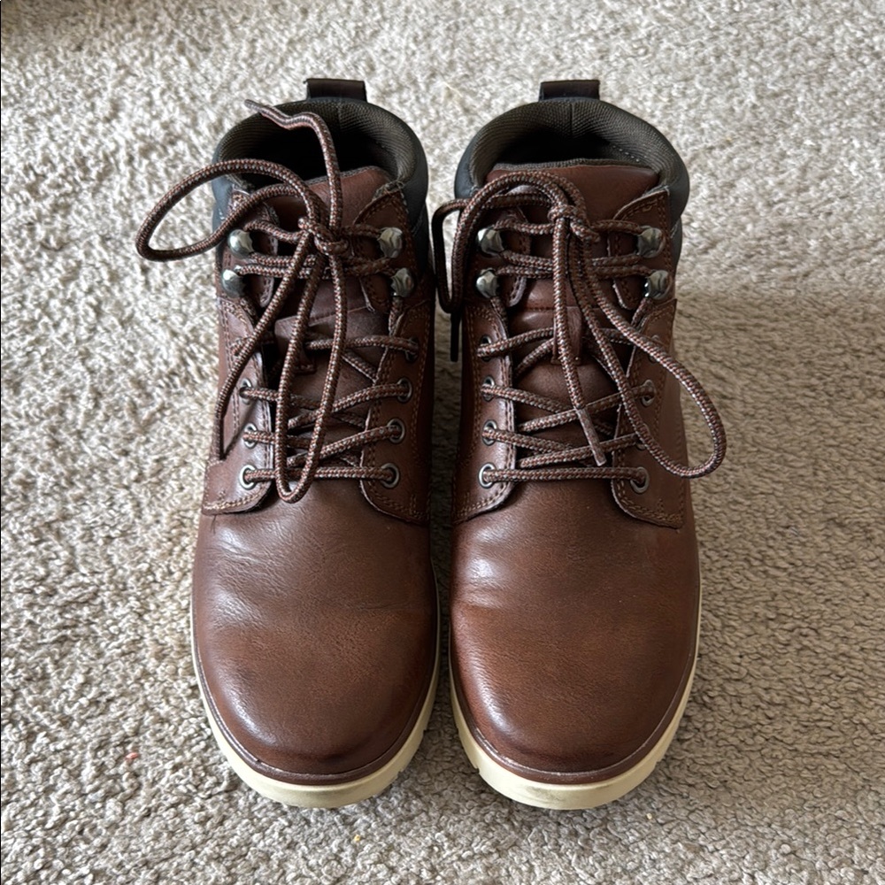 Goodfellow & Co Brown Ankle Boots Casual Lace-Up